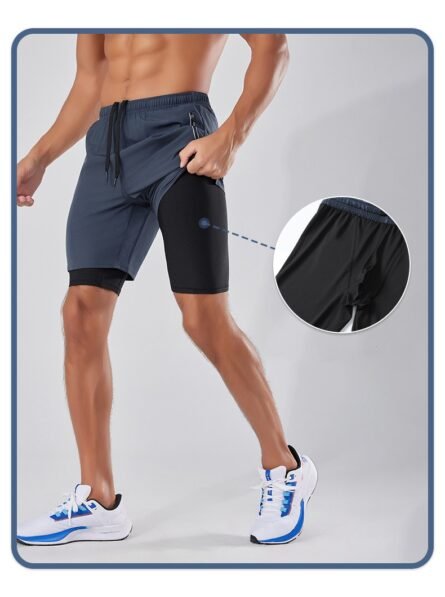 Men’s Dual-Layer Performance Shorts - Image 6