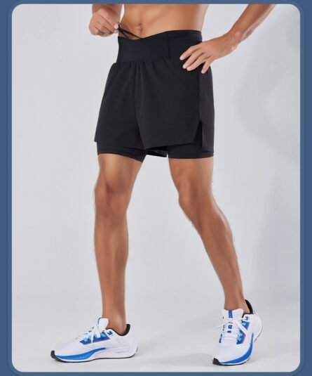 Men’s Dual-Layer Performance Shorts, basic length - Image 3