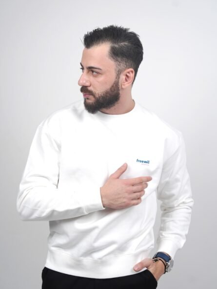 Cotton Canvas Oversize Middle Sleeve Tee - Image 9