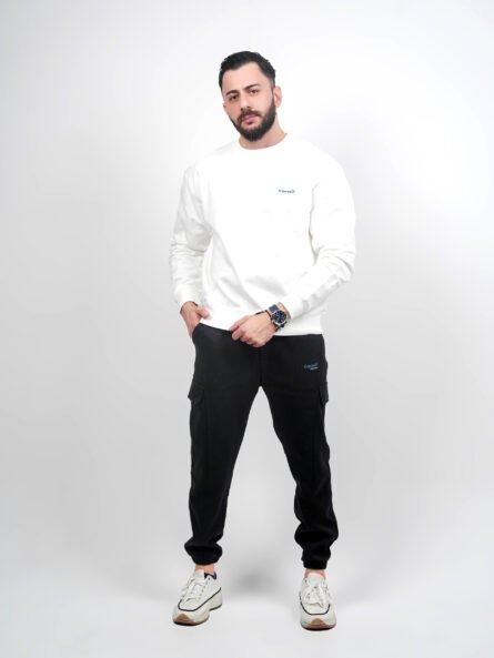 Cotton Canvas Oversize Middle Sleeve Tee - Image 5